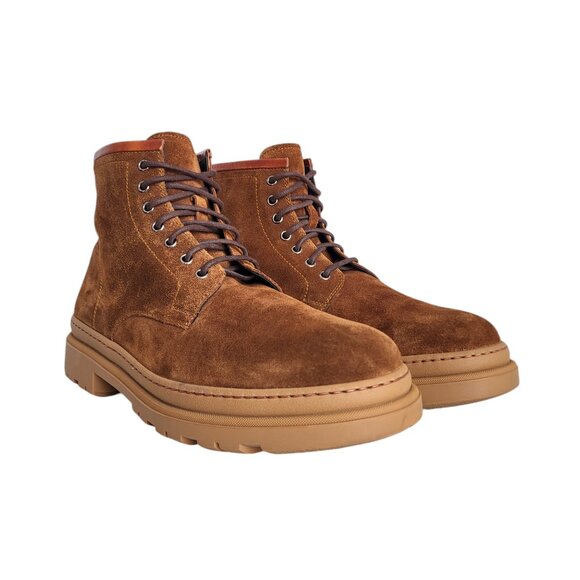 Magnanni Suede Hiker Boots in Cognac Men's Size 10.5 - Picture 5 of 10